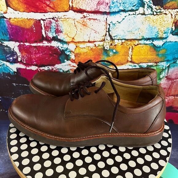 Samuel Hubbard Founder Men's 8.5  Medium Shoes Leather Brown Smooth M2100-041 - Picture 4 of 8